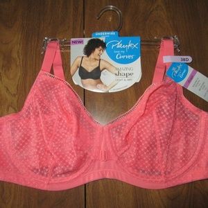 Playtex Love My Curves Balconette Coral Bra NWT